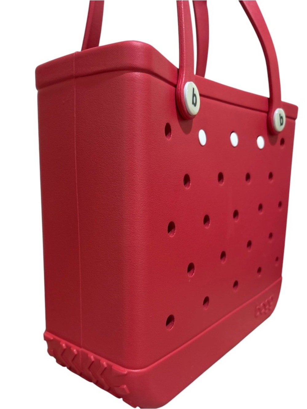 Bogg Bag Baby Medium Tote Red EVA Waterproof Beach Pool Bag Washable Inserts - Picture 3 of 13